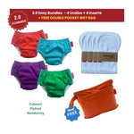 2.0 Easy Bundles - 4 Undies + 4 Inserts - Kidsaroo