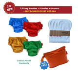 3.0 Easy Bundles - 4 Undies + 4 Inserts - Kidsaroo