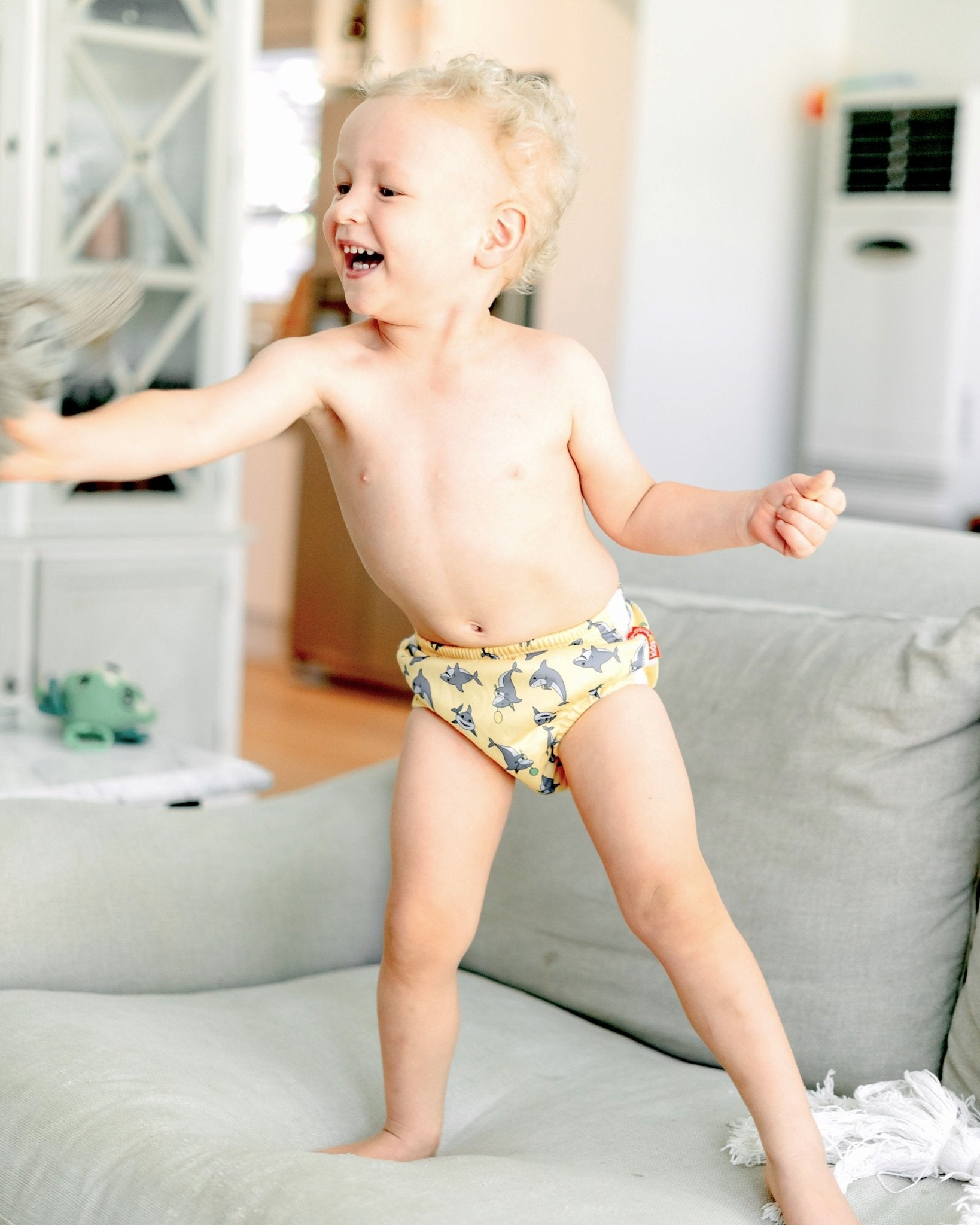 Child Wearing No Worries Undies